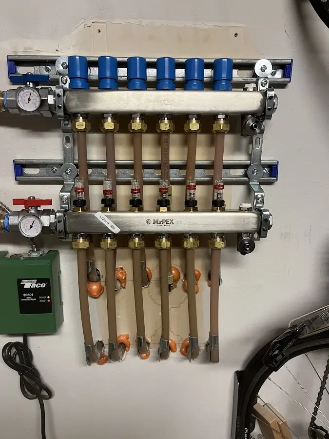 Plumber performing Gas Leak Detection at a residential property in Granville